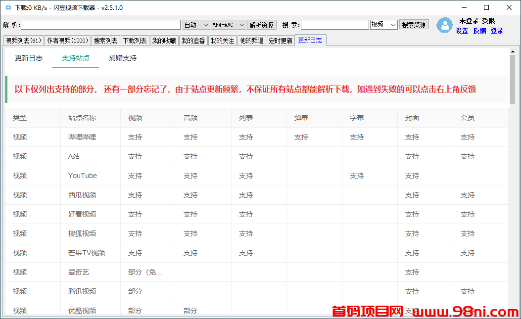 闪豆多平台视频下载器v3.2.0-首码网-网上创业赚钱首码项目发布推广平台