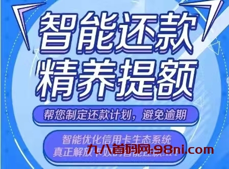 智能还款万40元分润起步，顶配级别招募支付合伙人！-首码网-网上创业赚钱首码项目发布推广平台