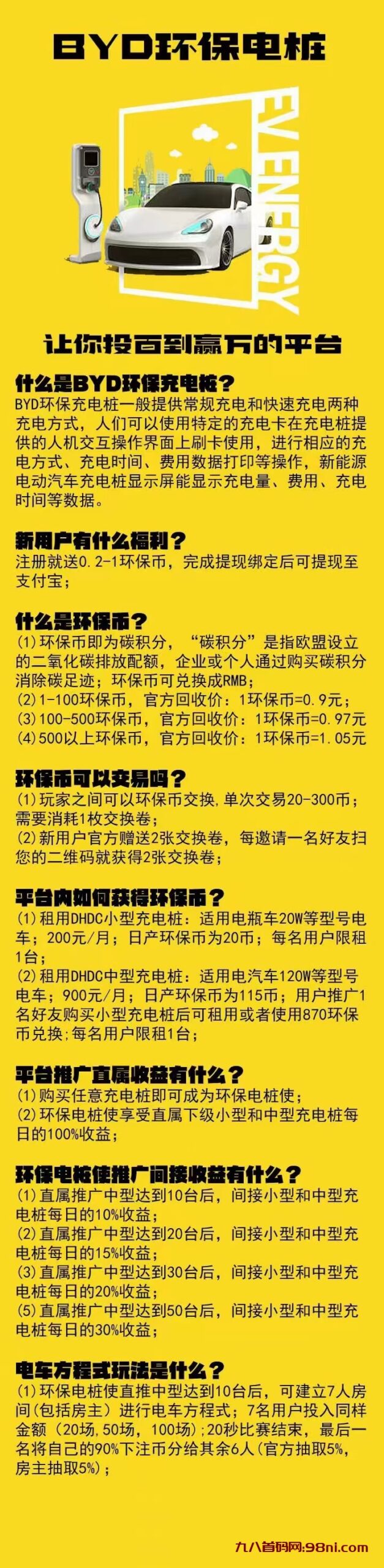 暴力盘，BYD充电桩-首码网-网上创业赚钱首码项目发布推广平台