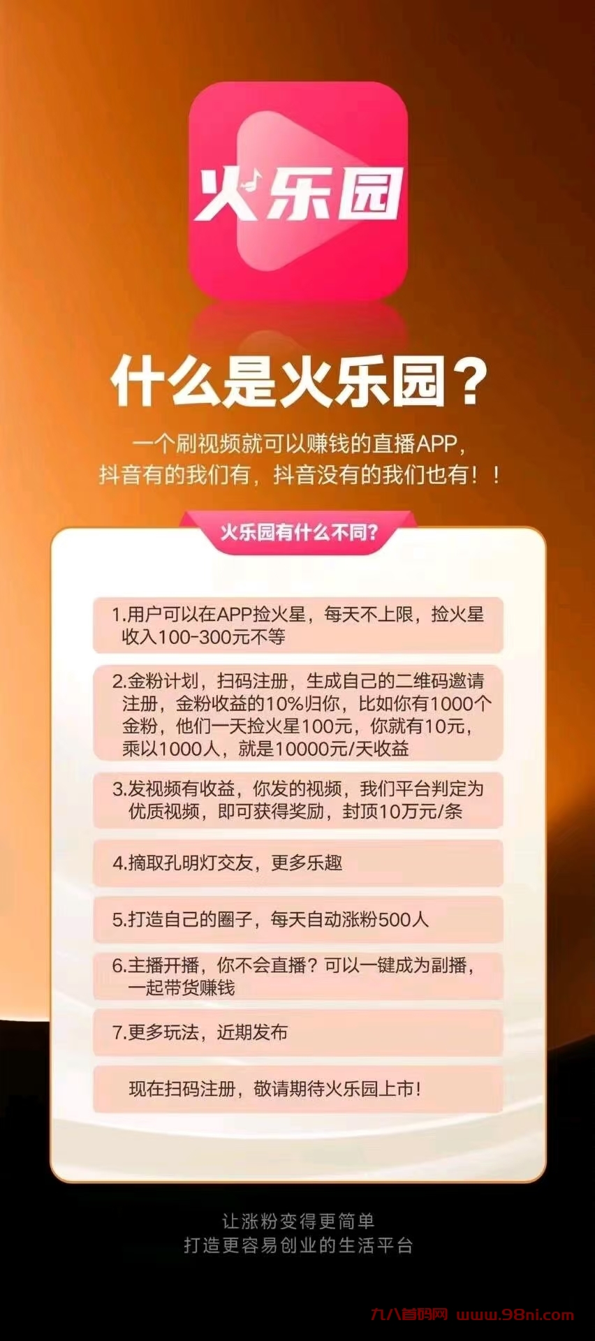 [火乐园]刷视频1小时12元,10小时就是120元-首码网-网上创业赚钱首码项目发布推广平台